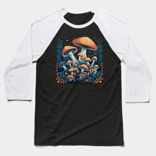 Mushroom Magic Kaleidoscope Wonder Baseball T-Shirt